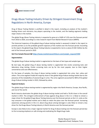 Drug of Abuse Testing Industry Research Report 2019