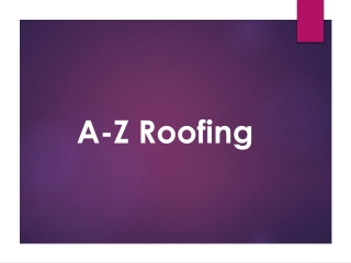Searching for Roofing in Calmore