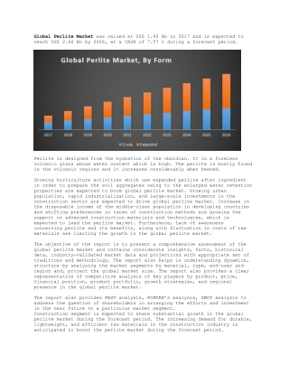 Global Perlite Market