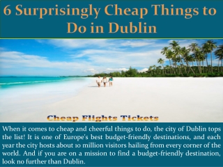 6 Surprisingly Cheap Things to Do in Dublin