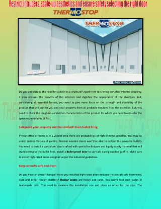 Hangar Doors