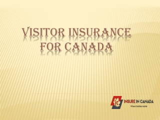 Visitors Insurance for Canada