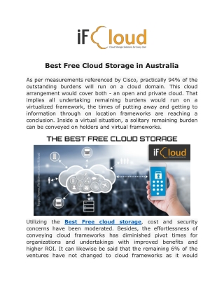 Best Free Cloud Storage in Australia