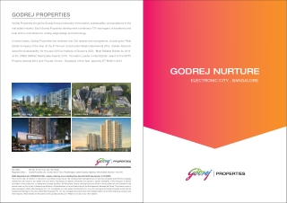 Godrej Nurture Electronic City Bangalore | PDF Brochure Download