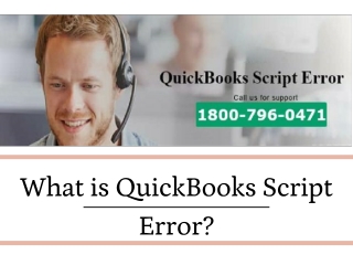 What is QuickBooks Script Error?