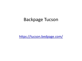 Backpage Tucson