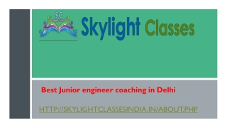 Best Junior engineer coaching in Delhi