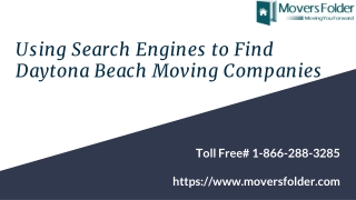 Using Search Engines To Find Daytona Beach Moving Companies