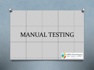Manual Testing