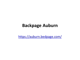 Backpage Auburn