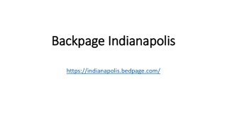 Backpage Indianapolis