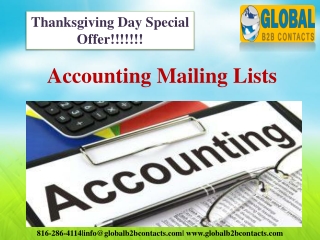 Accounting Mailing data