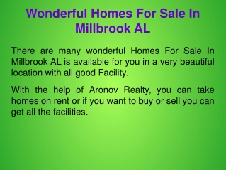 Wonderful Homes For Sale In Millbrook AL