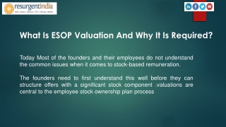 What Is ESOP Valuation And Why It Is Required?