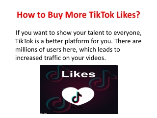 How to Buy More TikTok Likes?