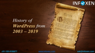 WordPress Journey-Evolution Of WordPress Development From 2003 – 19