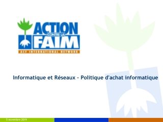 Informatique et Réseaux – Politique d'achat informatique