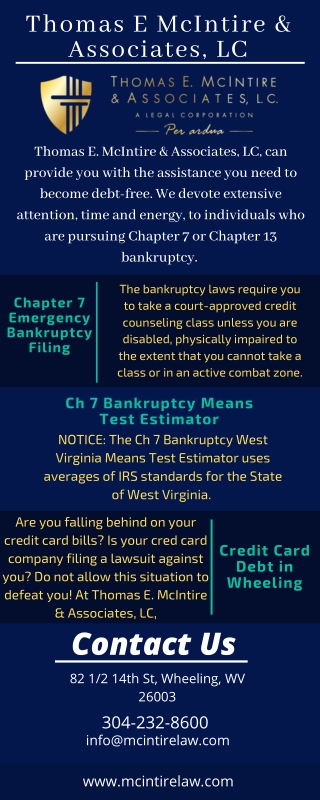 West Virginia Bankruptcy Lawyers
