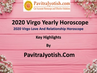 2020 Virgo Love and Relationships Horoscope