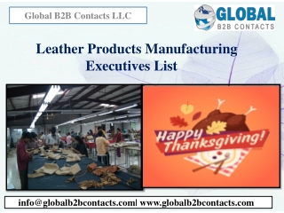 Leather Products Manufacturing Executives List