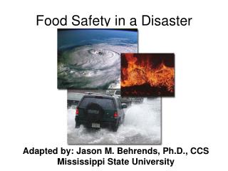 Food Safety in a Disaster