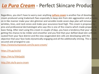 La Pura Cream - Perfect Skincare Product