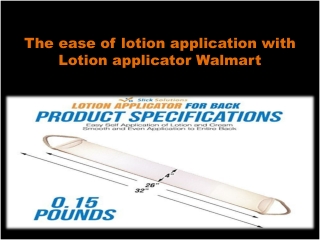 Best affordable lotion applicator Walmart