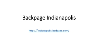 Backpage Indianapolis