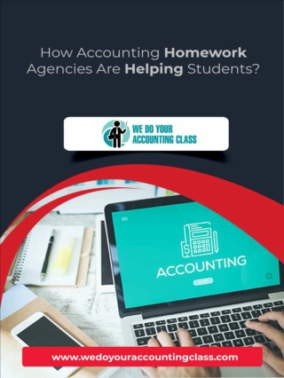 How Accounting Homework Agencies Are Helping Students?