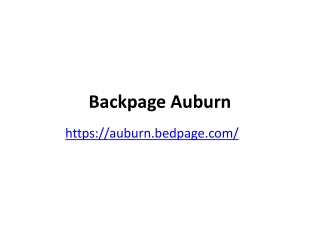 Backpage Auburn