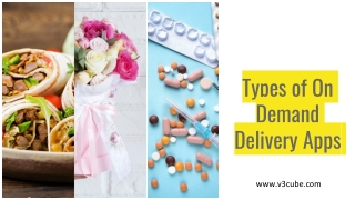 Types of On Demand Delivery Application