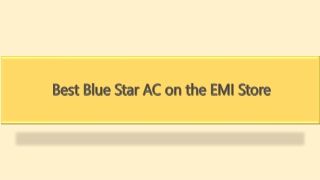 Best Blue Star AC on the EMI Store