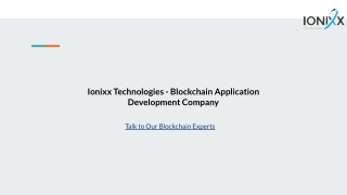 Ionixx Tech | Blockchain Development Company