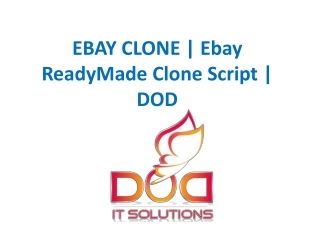 EBAY CLONE | Ebay ReadyMade Clone Script | DOD