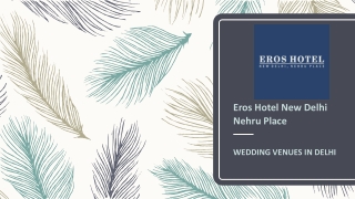 Wedding venues in delhi