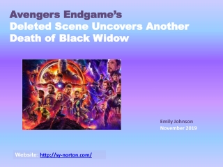 Avengers Endgame’s Deleted Scene Uncovers Another Death of Black Widow