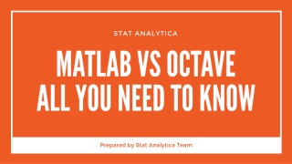 Matlab vs Octave