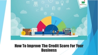 How To Improve The Credit Score For Your Business