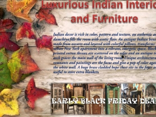 Luxurious Indian Interiors and Furniture
