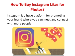 How To Buy Instagram Likes for Photos?