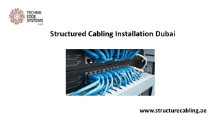 Structured Cabling Installation Dubai