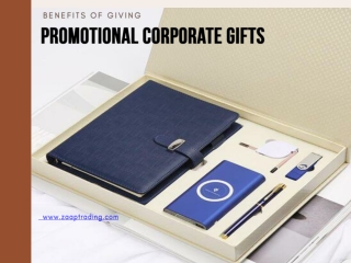 BENEFITS OF GIVING PROMOTIONAL CORPORATE GIFTS