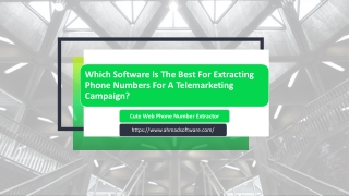 Which Software Is The Best For Extracting Phone Numbers For A Telemarketing Campaign?