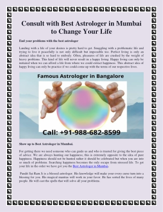 Consult with Best Astrologer in Mumbai to Change Your Life