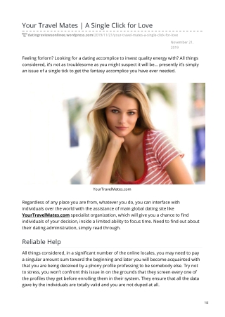 YourTravelMates Review