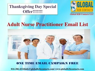 Adult Nurse Practitioner Email List