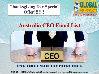 Australia CEO Email List