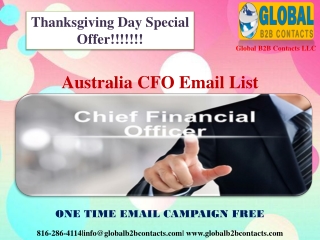 Australia CFO Email List