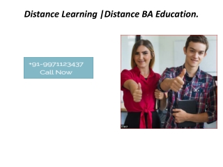 Distance Learning |Distance BA Education.