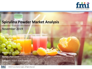 Spirulina powder market grow at a CAGR of ~6% during the forecast period for 2019-2029